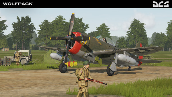 Screenshot z DCS: P-47D Thunderbolt Wolfpack Campaign Screenshot z DCS: P-47D Thunderbolt Wolfpack Campaign
