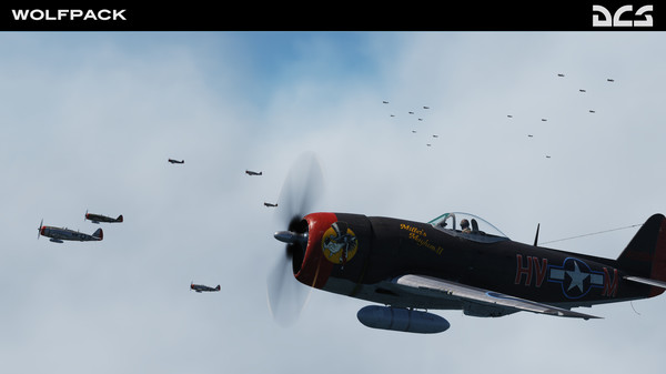 Screenshot z DCS: P-47D Thunderbolt Wolfpack Campaign Screenshot z DCS: P-47D Thunderbolt Wolfpack Campaign