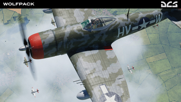 Screenshot z DCS: P-47D Thunderbolt Wolfpack Campaign Screenshot z DCS: P-47D Thunderbolt Wolfpack Campaign
