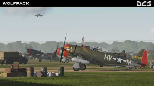 Screenshot z DCS: P-47D Thunderbolt Wolfpack Campaign Screenshot z DCS: P-47D Thunderbolt Wolfpack Campaign