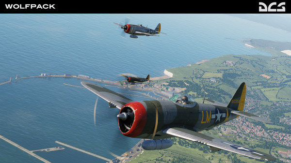Screenshot z DCS: P-47D Thunderbolt Wolfpack Campaign Screenshot z DCS: P-47D Thunderbolt Wolfpack Campaign