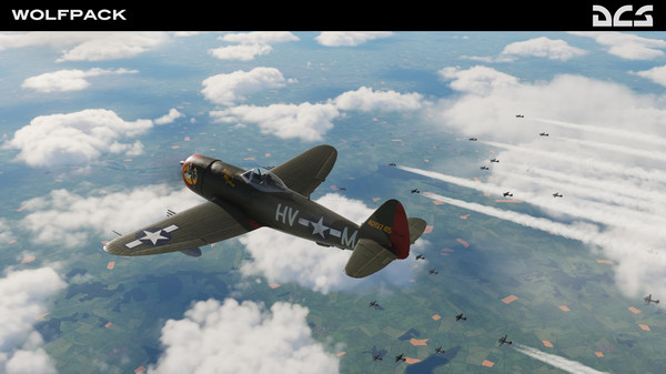 Screenshot z DCS: P-47D Thunderbolt Wolfpack Campaign Screenshot z DCS: P-47D Thunderbolt Wolfpack Campaign