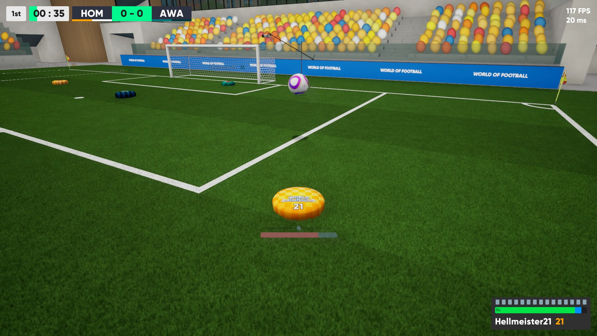 screenshot of World of Football Playtest 6