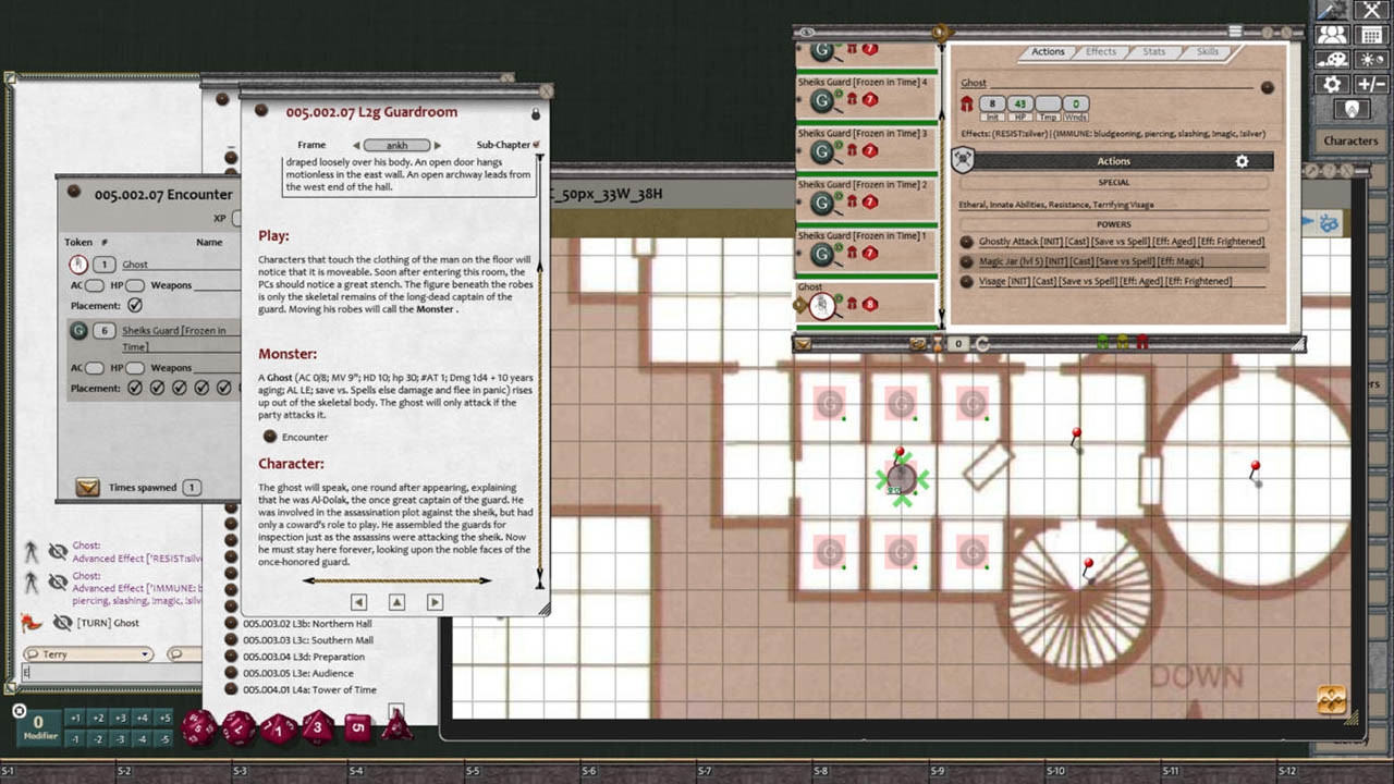 Fantasy Grounds - D&D Classics: I5 Lost Tomb of Martek (1E)のスクリーンショット 1