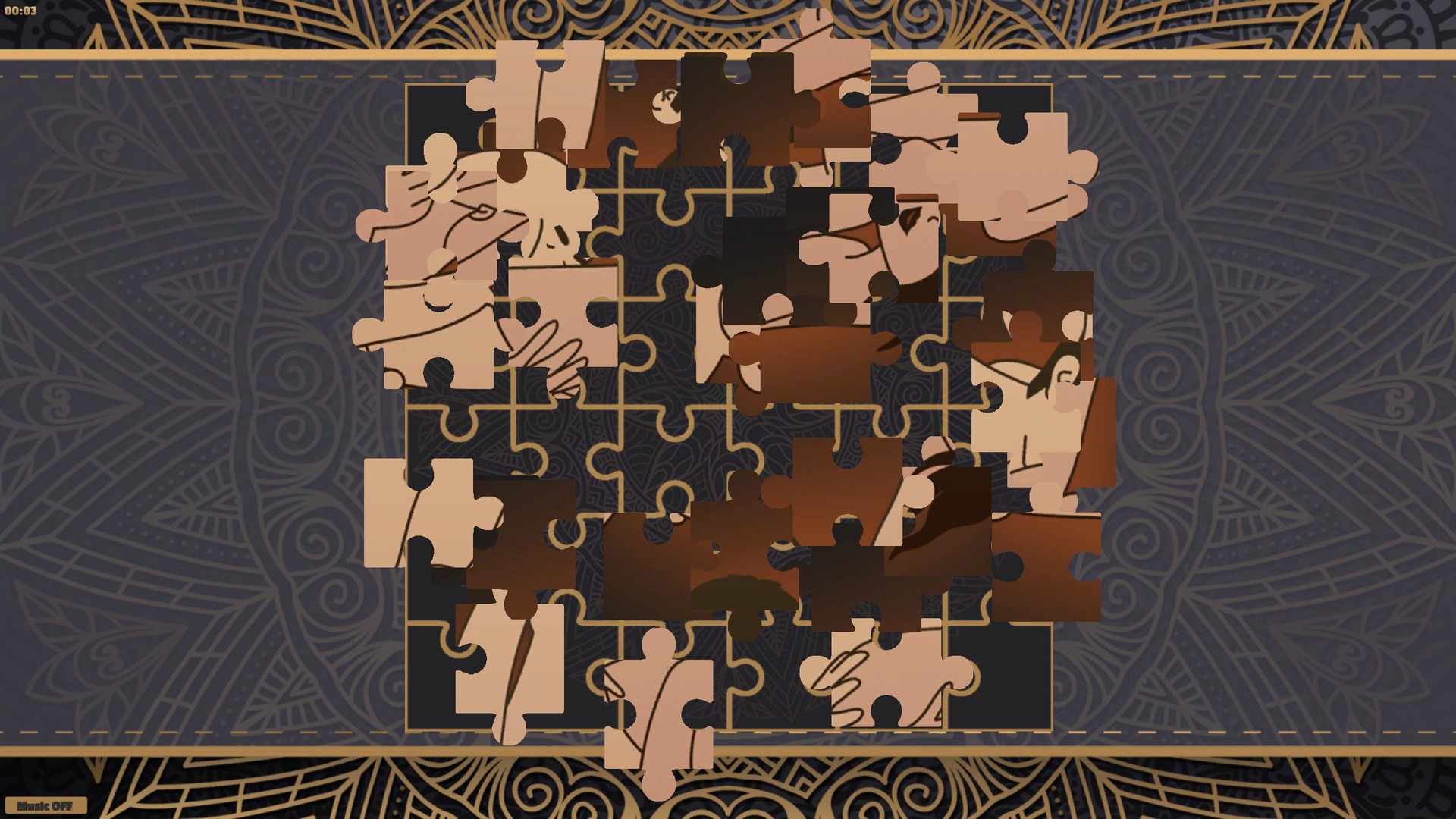 LineArt Jigsaw Puzzle - Erotica 5 screenshot #2