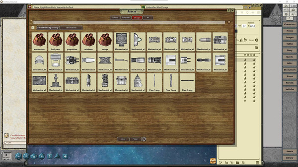 Fantasy Grounds - Fantasy Grounds Spaceship Art Pack