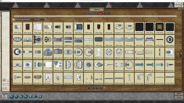 Fantasy Grounds - Fantasy Grounds Scifi Interiors Map Pack