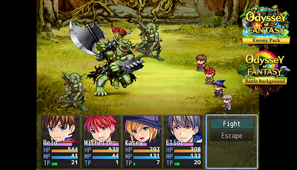 RPG Maker MZ - Odyssey of Fantasy enemy pack