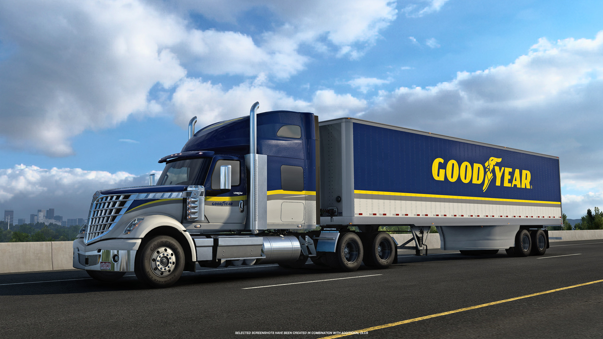 American Truck Simulator - Goodyear Tires Pack gameplay screenshot 1