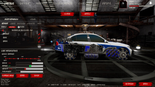 Screenshot z Chaos on Wheels