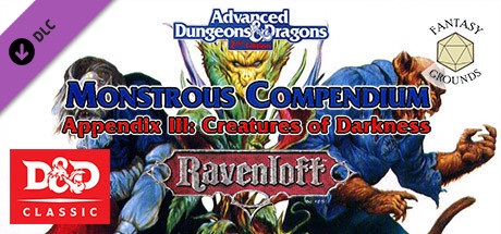 Fantasy Grounds - Monstrous Compendium - Ravenloft Appendix III (2E) banner image