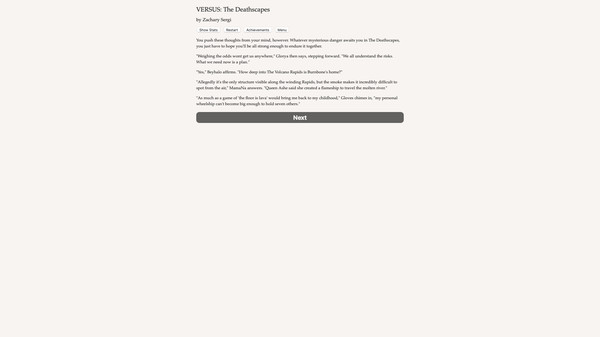 Screenshot z VERSUS: The Deathscapes - Fated Babel Database