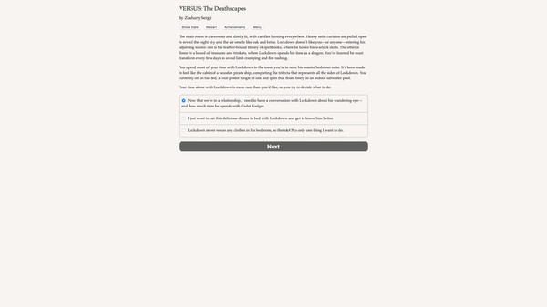 Screenshot z VERSUS: The Deathscapes - Fated Babel Database