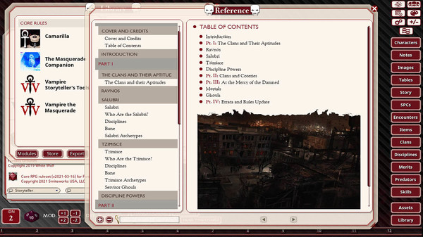 Fantasy Grounds - Vampire The Masquerade 5th Edition Companion