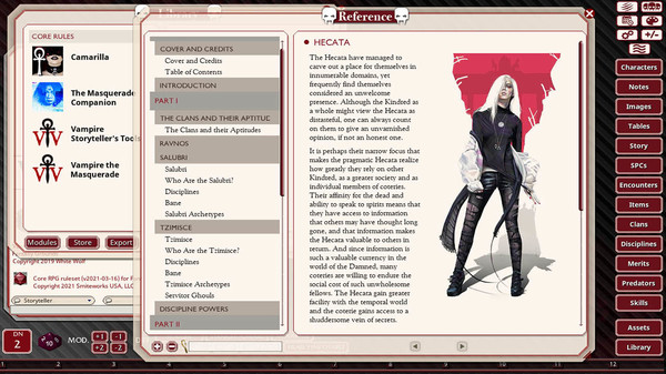 Fantasy Grounds - Vampire The Masquerade 5th Edition Companion