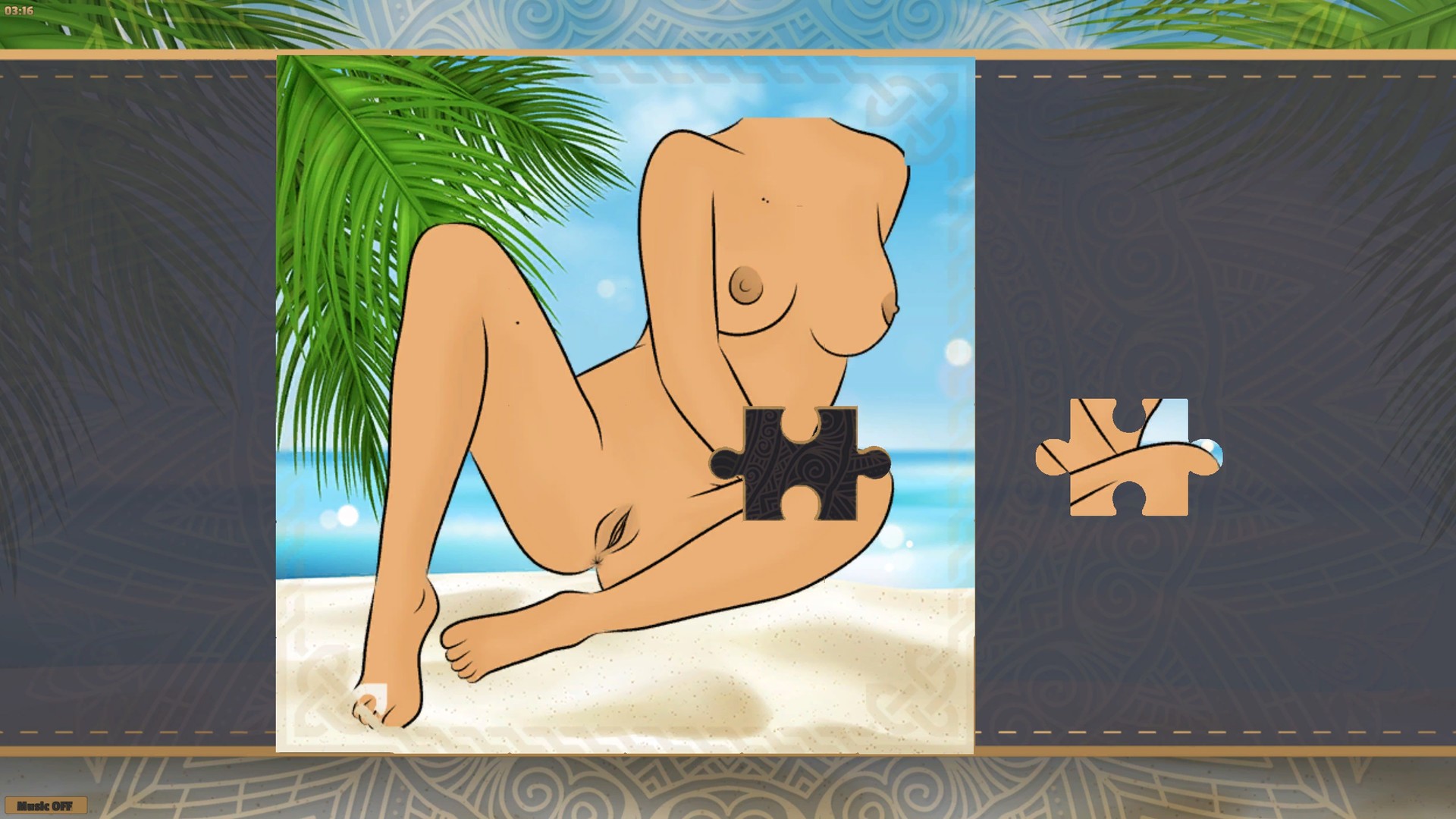 LineArt Jigsaw Puzzle - Erotica Summer screenshot #5