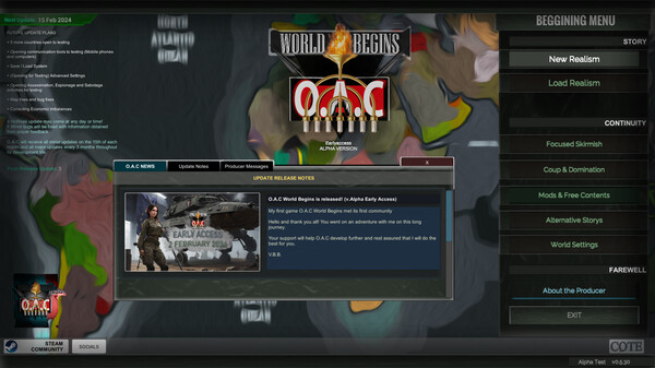 Screenshot z O.A.C - World Begins
