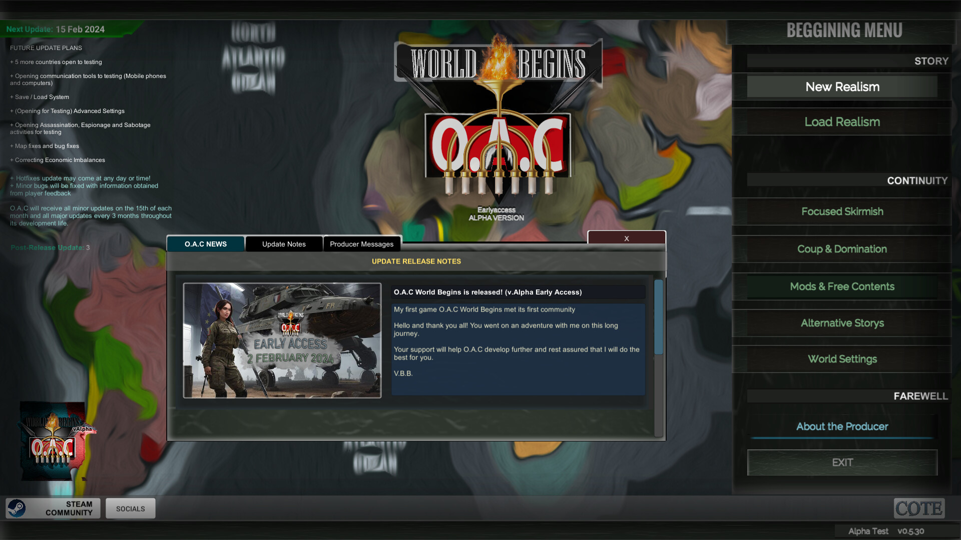 O.A.C - World Begins