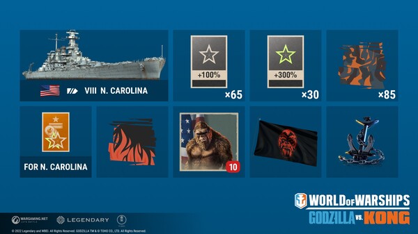 World of Warships × Godzilla vs. Kong: Team Kong