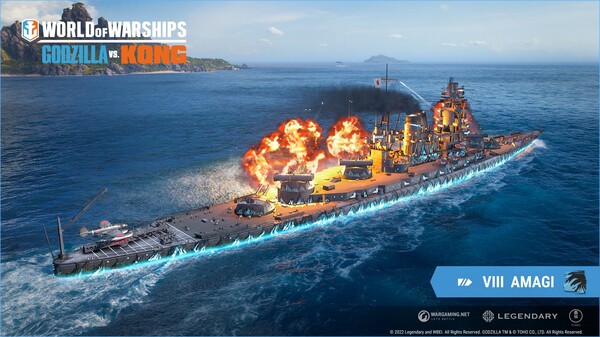 World of Warships × Godzilla vs. Kong: Team Godzilla
