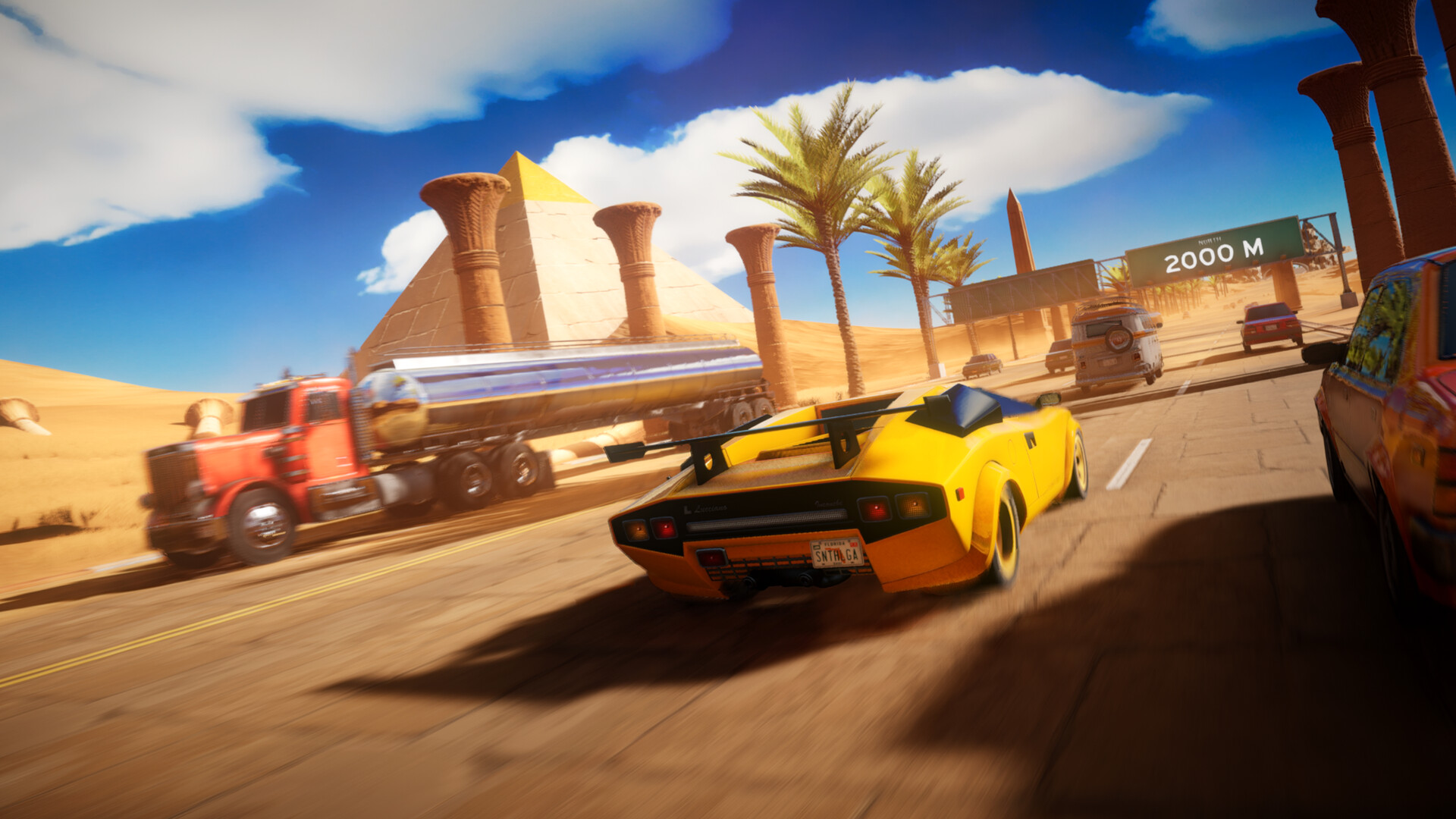 SYNTHALGIA: Retro Arcade Racing screenshot #1