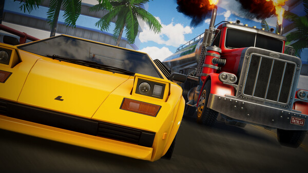 SYNTHALGIA: Retro Arcade Racing screenshot 2