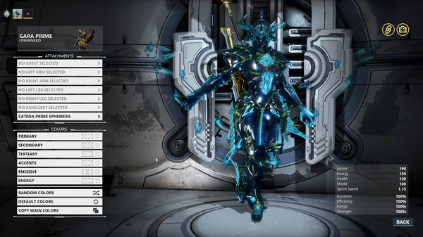 Warframe Gara Prime Access: Accessories Pack