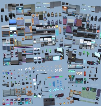 RPG Maker MV - Winlu Cyberpunk Tileset - Interior