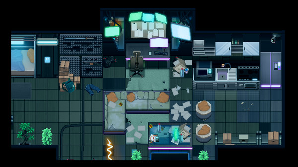 KHAiHOM.com - RPG Maker MZ - Winlu Cyberpunk Tileset - Interior