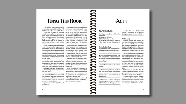 Screenshot z Nox Archaist Book of Hints