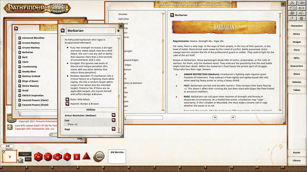 Fantasy Grounds - Pathfinder for Savage Worlds Core Rules