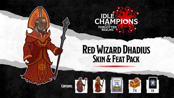 Idle Champions - Red Wizard Dhadius Skin & Feat Pack