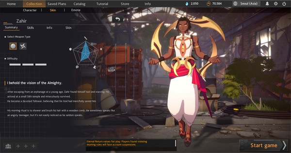 Eternal Return Summer Sale Characters X Skins Bundle