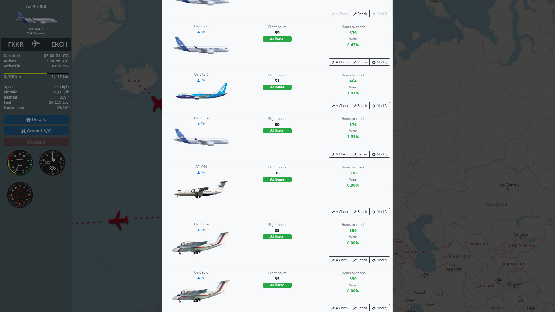 screenshot of Airline Manager 2