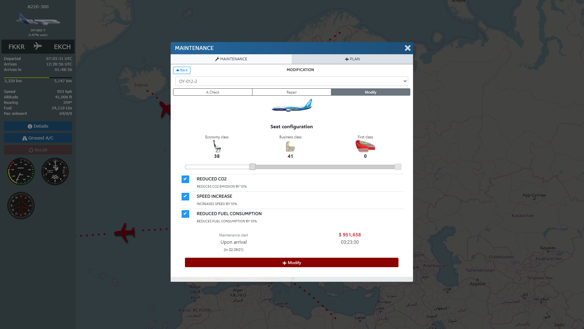 screenshot of Airline Manager 3