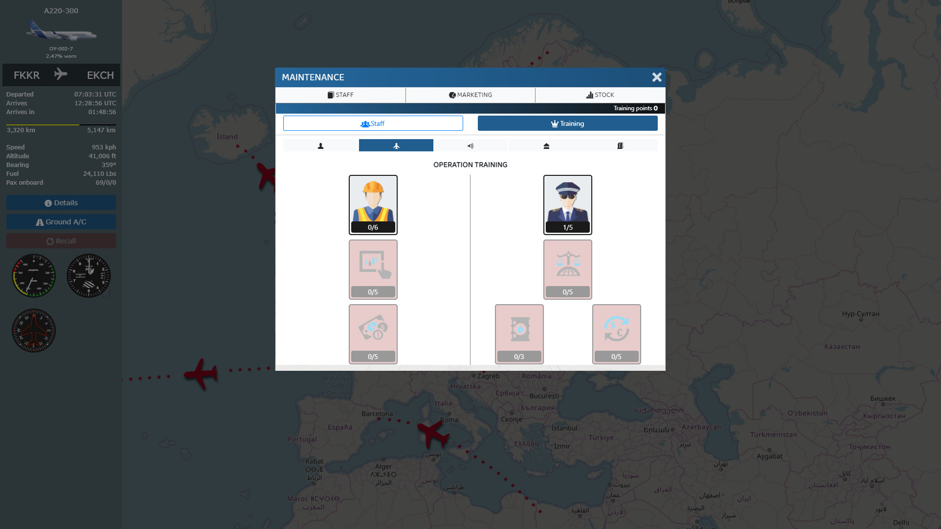 screenshot of Airline Manager 5