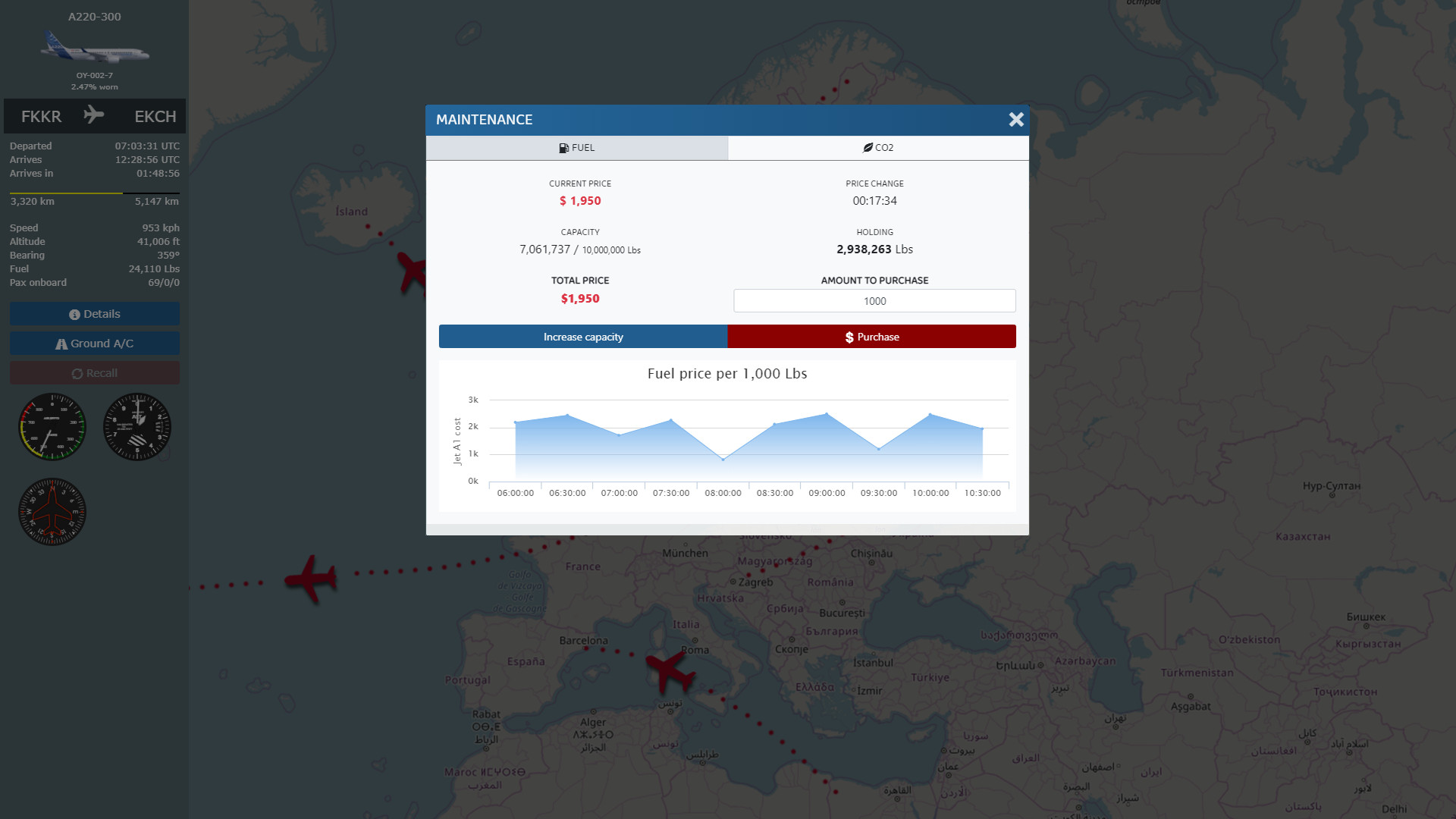 screenshot of Airline Manager 6