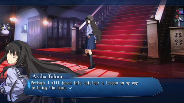 Screenshot z MELTY BLOOD: TYPE LUMINA - Akiha Tohno Round Announcements