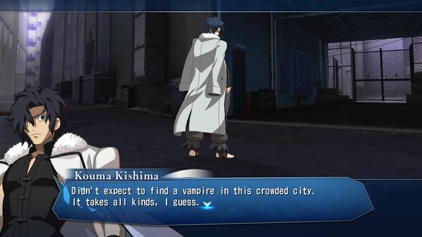 Screenshot z MELTY BLOOD: TYPE LUMINA - Kouma Kishima Round Announcements