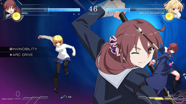 Screenshot z MELTY BLOOD: TYPE LUMINA - Noel Round Announcements