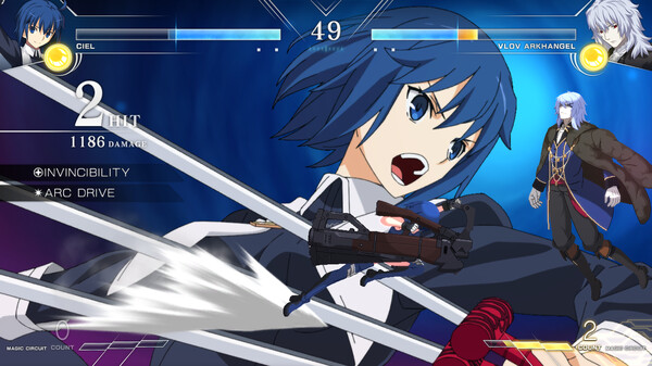 Screenshot z MELTY BLOOD: TYPE LUMINA - Ciel Round Announcements