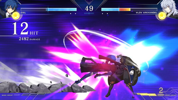 Screenshot z MELTY BLOOD: TYPE LUMINA - Ciel Round Announcements