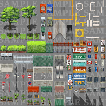 RPG Maker MZ - DorapixelMapChips - Modern JP