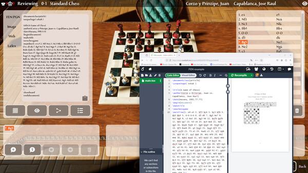 Screenshot z Caïssa Board