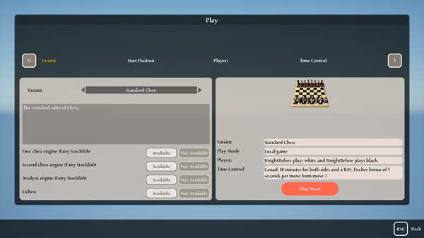 Screenshot z Caïssa Board