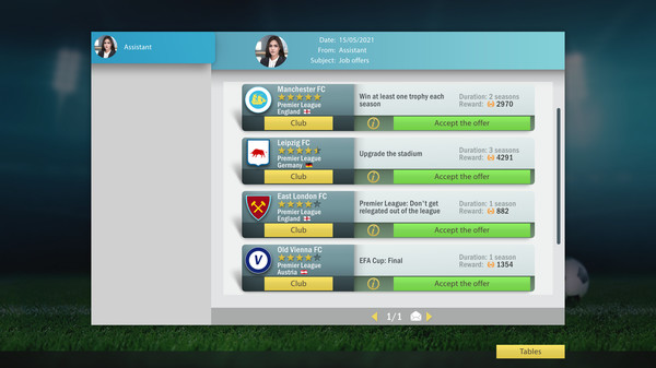Football, Tactics & Glory: Manager's Journey