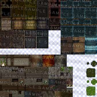 KHAiHOM.com - RPG Maker MZ - Krachware Cyberpunk Tileset Pack