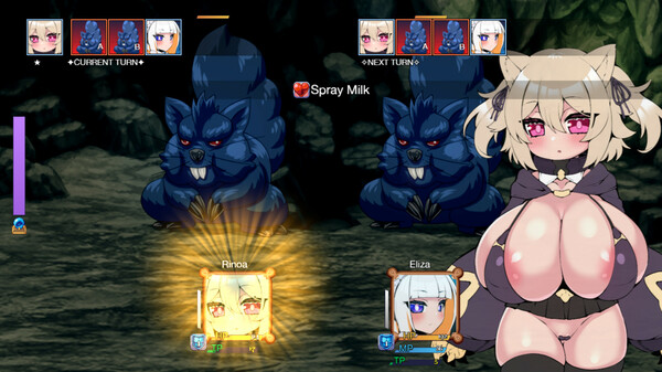 Screenshot of Guild & Gals gameplay showing in-action mechanics