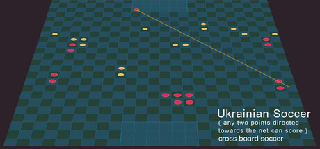 Ukrainian Soccer ( any two points directed towards the net can score )