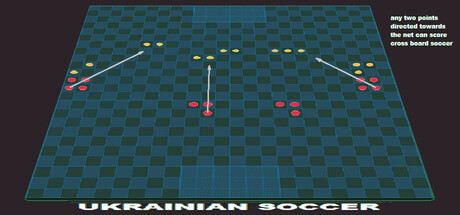 Ukrainian Soccer  ( any two points directed towards the net can score )